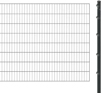 Arvotec ESSENTIAL 160 24 m x 160 cm Set (12 Zaunelemente + 13 Pfosten) anthrazit (72813246)