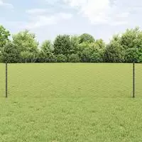 vidaXL Sechseckzaun mit Pfosten 100 x 0,5 m PVC-beschichteter Stahl