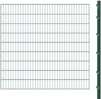 Arvotec ESSENTIAL 180 24 m x 180 cm Set (12 Zaunelemente + 13 Pfosten) dunkelgrün (20597321)