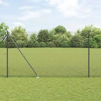 vidaXL Schwei&szlig;drahtzaun mit Spikes 10 x 1,5 m (3352175)