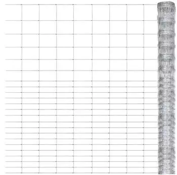vidaXL Gartenzaun Verzinkter Stahl 50x1,6 m Silbern (149511)