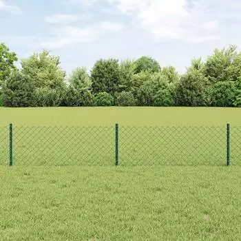 vidaXL Kettenzaun mit Pfosten 10 x 0,4 m (3336229)