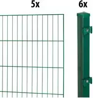 GARDEN N MORE Einstabmattenzaun "Standard" 5 Elemente f&uuml;r 10 m, LxH: 200 x 125...