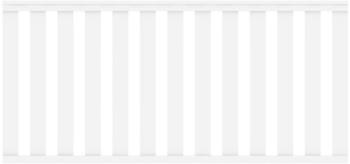 Brügmann TraumGarten TraumGarten Longlife Cleo Vorgartenzaun 180 x 85 cm weiß
