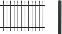 Alberts Metallzaun "Anbauset Chaussee" H&ouml;he: 100 und 120 cm, Breite: 200 cm, zum