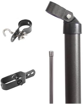 Alberts Zauneck-Set H: 150 cm zum Einbetonieren anthrazit