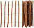 vidaXL Staketenzaun Haselnussholz 90 x 500 cm (43141)