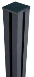Groen & Janssen Solid WPC Torpfosten mit Kappe 10 x 10 x 240 cm anthrazit