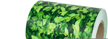TecTake PVC Sichtschutzfolie 19 cm x 35 m grünes Laub