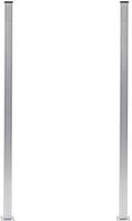 Vidaxl Fence Posts 2 Pcs Aluminium 185 Cm