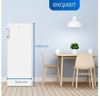 Exquisit 811230402, Exquisit Gefrierschrank GS5231-NF-H-040D weiss | 161 l...