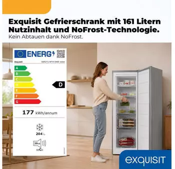 Exquisit GS5231-NF-H-040D silber