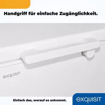Exquisit GT5100-010E weiß – Geräumiger Innenraum und praktische Ausstattung