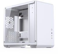 Jonsbo U4 Mini PC-Geh&auml;use Wei&szlig; &ndash; Micro-ATX Case mit Tempered Glass, Platz...