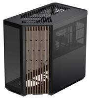 APNX V1 PC-Geh&auml;use, Midi-Tower, ATX, Tempered Glass - Holz, schwarz