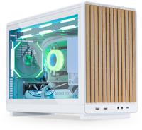 Mini Lian Li DAN Cases A3-mATX White TG Wood Edition