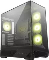 MSI MAG PANO 130R PZ Midi Tower Gaming Geh&auml;use, Seitenfenster, Schwarz