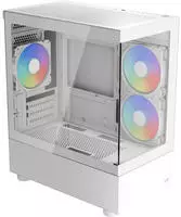 Aerocool Viewport Mini-G-WT-v4 ARGB (wei, Tempered Glass x 2)