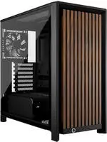 Corsair CC-9011340-WW, Corsair FRAME 4000D RS Wood Mid-Tower, Black/Walnut Midi