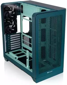 Thermaltake View 390 Air Tower-Geh&auml;use Tempered Glass, blaugr&uuml;n (CA-11F-00MTWN-00)