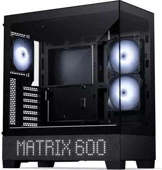 Phanteks XT View Matrix Midi-Tower E-ATX, Tempered Glass, schwarz (PH-XT523VM1_DBK01)