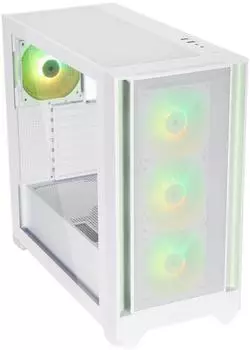 Silentware Flow 110 Midi-Tower-Geh&auml;use ARGB, wei&szlig;, Tempered Glass (FLOW110WHITE)