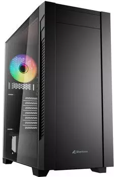 Sharkoon S25-W2 ARGB Tower-Geh&auml;use schwarz, Tempered Glass (S25-W2)