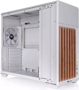 Thermaltake TR300 WS Midi-Tower ATX Geh&auml;use, wei&szlig;/holz, Tempered Glass