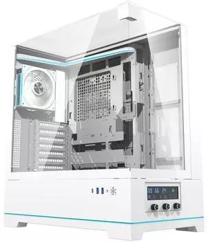 darkFlash DY450 PRO PC-Gehäuse weiß, 1 Lüfter