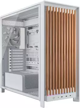 Corsair FRAME 5000D Wood RS Mid-Tower-Gehäuse, weiß/Eiche, Tempered Glass (CC-9011354-WW)