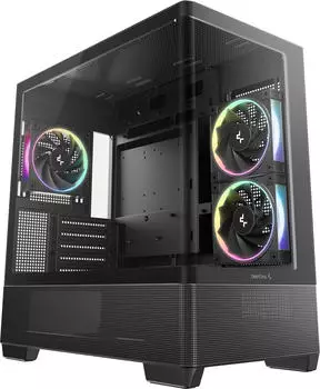 DeepCool CG380U 3F Tower-Geh&auml;use mATX/Mini-ITX schwarz RGB (R-CG380U-BKAGM3-G)