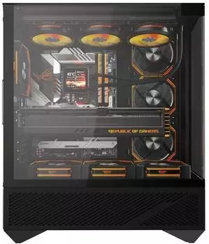 darkFlash DY460 PC-Gehäuse Mid-Tower, 4 ARGB-Lüfter, Tempered Glass