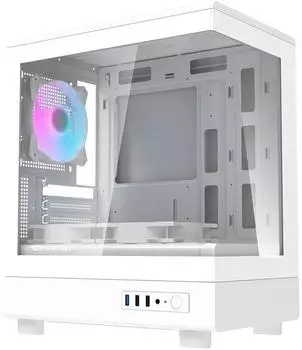 darkFlash DB330M PC-Geh&auml;use Micro ATX, 3 L&uuml;fter, wei&szlig; (DB330M)
