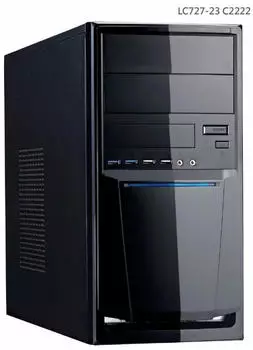 Linkworld 7271-23 ATX Midi Tower PC-Geh&auml;use, schwarz, 450W (7271-23/450W)