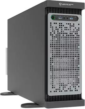 UNYKAch WS-SR630 4U Dual-Form Workstation & IDC Rack-Geh&auml;use, schwarz/silber (UK80.40.630)