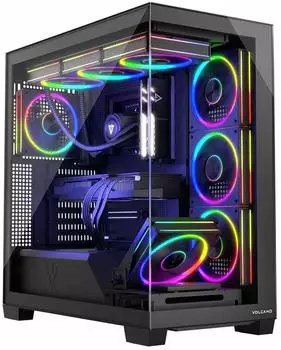 Modecom Volcano Stellar ARGB Midi-Tower, 8 L&uuml;fter, schwarz (AT-STELLAR-8F-ARGB-10)