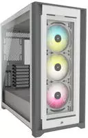 CORSAIR iCue 5000X RGB wei&szlig;, Glasfenster