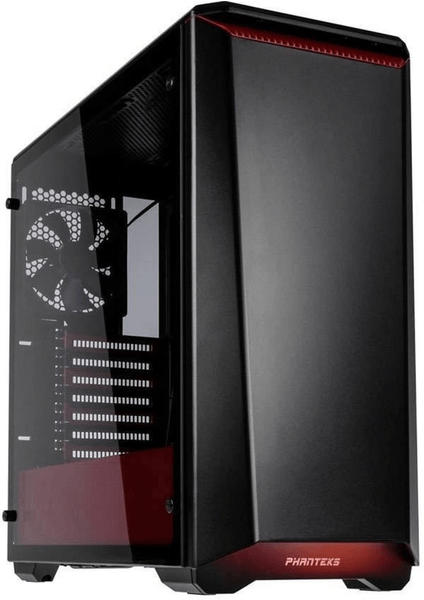 Phanteks Eclipse P400 Tempered Glass schwarz/rot