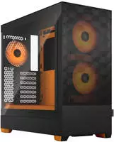 FRACTAL DESIGN Pop Air RGB Orange Core TG Clear Tint, Glasfenster