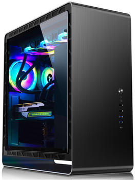 Jonsbo UMX6S Tempered Glass schwarz