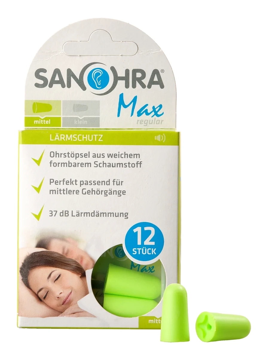 Sanohra max Geh&ouml;rschutzst&ouml;psel f.Erwachs 12 St