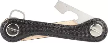 KEYKEEPA Leather Key Manager 1-12 Keys cubic carbon (KK-L-CUBIC-CARBON-ORG)