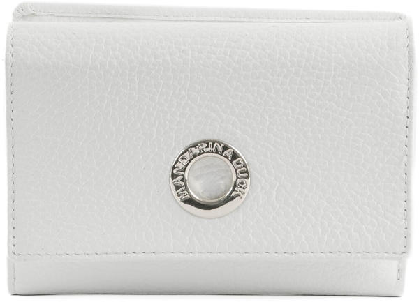 Mandarina Duck Mellow Leather Wallet with Flap M (P10FZP65) optical white