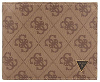 Guess Mito Geldb&ouml;rse beige mit Muster 10 x 12,3 x 2,3 - Braun