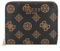 Guess Geldbeutel Laurel SLG Small Zip Around Wallet - Braun