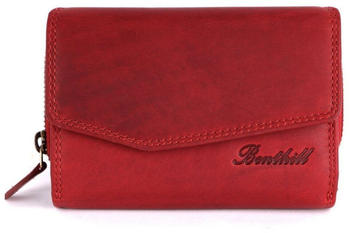 Benthill Ladies Vintage Leather Wallet RFID 14 cm red