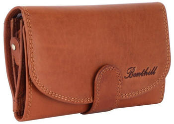 Benthill Ladies Vintage Leather Wallet RFID 16 cm brown