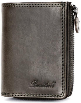 Benthill Slim Wallet RFID Leather 12 x 8,5 x 2 cm grey