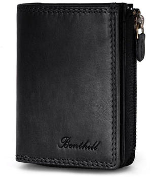 Benthill Slim Wallet RFID Leather 12 x 8,5 x 2 cm black