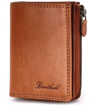 Benthill Slim Wallet RFID Leather 12 x 8,5 x 2 cm brown